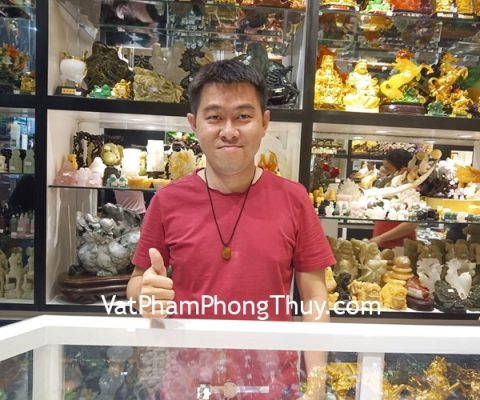 Anh Tài - khách hàng mua Phật bản mệnh đá mắt mèo S6484-4
