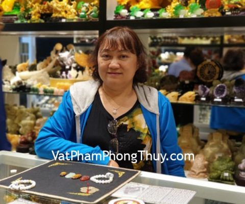 Cô Hạnh - khách hàng mua vòng tay mẫu đơn S6404, phật bản mệnh mắt mèo S6484-7, tiền xu phong thủy CC2008,CC1139