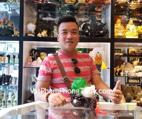 Anh Duy - khách hàng mua chuỗi thạch anh tóc đồng đỏ S6748-6643, thiềm thừ đồng D212, ngọc bội hồ lô CC2026 và bắp cải xanh LN084