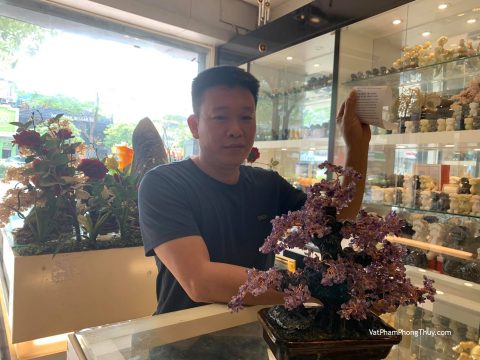 Anh Mạnh - Khách hàng mua Cây thạch anh tím lớn KC110.