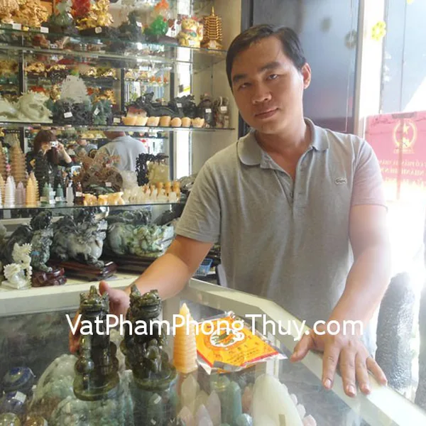 Anh Thi - khách hàng mua kỳ lân lam ngọc HM090, long quy HM035, tháp văn xương HM070 và bột tẩy uế BTU