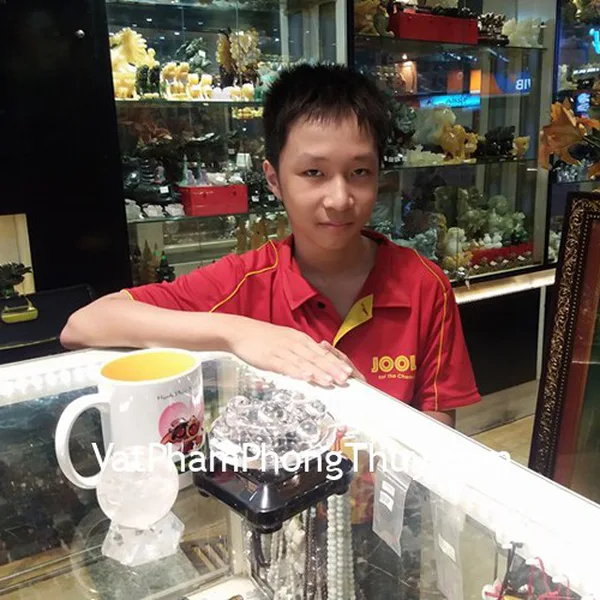 Anh Vân - Khách hàng mua Quả cầu thạch anh trắng GM148 và Đĩa thất tinh thạch anh trắng trung HM138