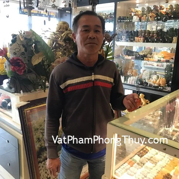 Chú Thiện - khách hàng đã mua chuỗi Tỳ Hưu mã não đỏ S6001