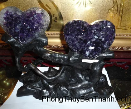 Bông thạch anh tím -dấu hồng H085-S2-1135