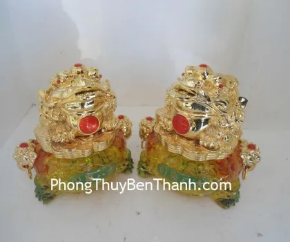 Thiềm thừ xoay tụ tài bát phương vàng Y064