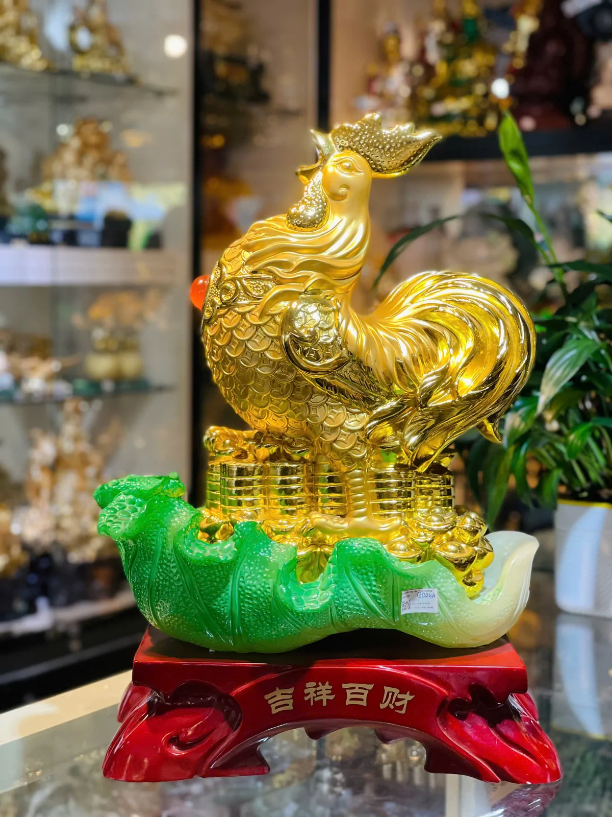 Gà trên bẹ cải - Cát tường bách tài G024A