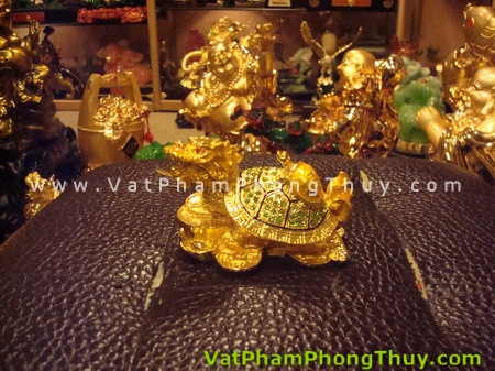Rùa đầu rồng cõng con - hợp kim