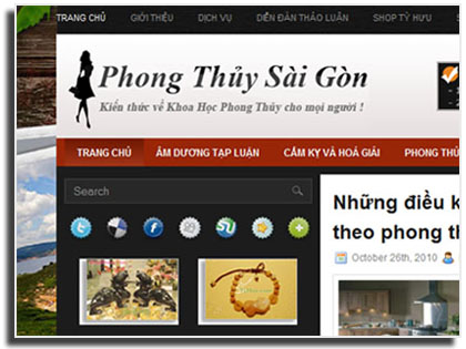 Ra mắt website Phong Thủy Sài Gòn - www.PhongThuySaiGon.com