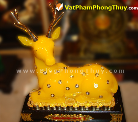 Hươu vàng phong thủy