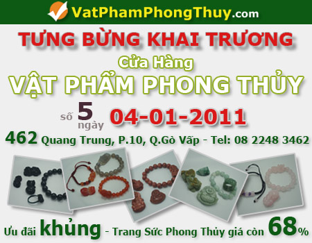 Khai trương cửa hàng Vật Phẩm Phong Thủy - VatPhamPhongThuy.com số 5