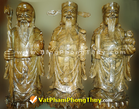 Phúc Lộc Thọ gỗ Thủy Tùng quý hiếm