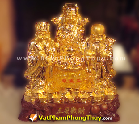 Tượng Phúc Lộc Thọ tam tinh tụ tài