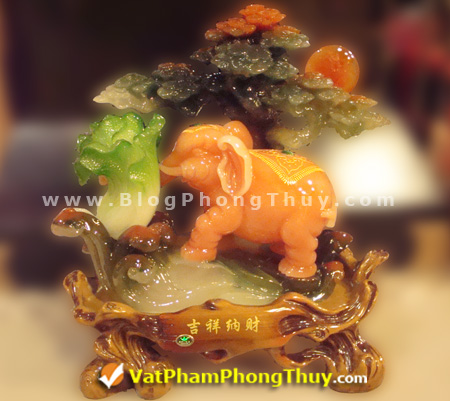 Voi phong thủy cát tường nạp tài