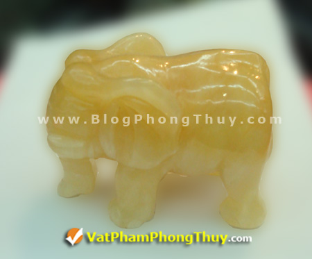 Voi phong thủy bằng Đá Hoàng Long
