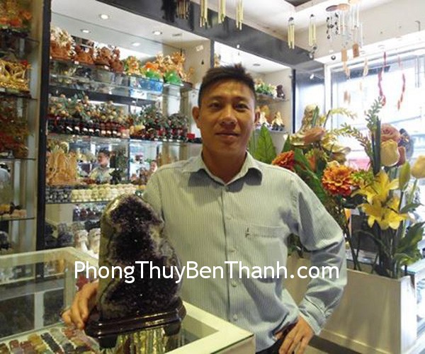 Anh Duy - khách hàng mua bông thạch anh tím H082-20012