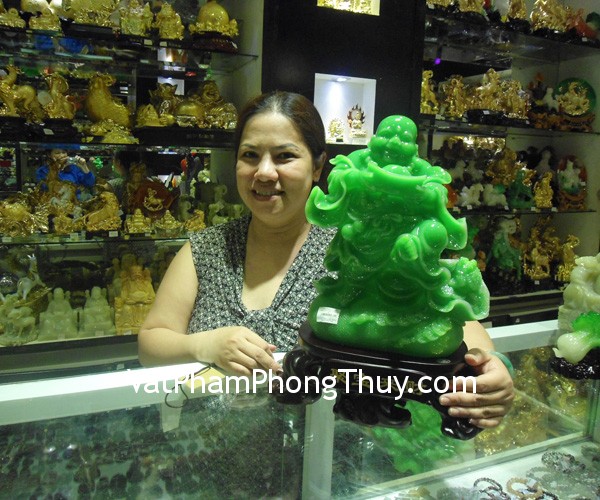 Chị Hạnh - khách hàng mua phật di lạc xanh H243G và bắp cải H199G