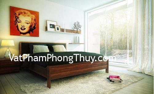Treo tranh hợp phong thủy cho phòng ngủ