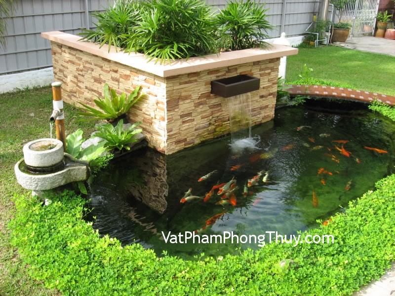 Bố trí hồ nước trong vườn hợp phong thủy