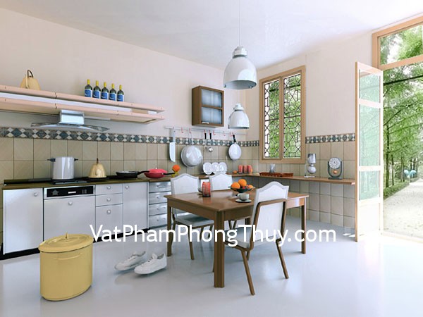 Lưu ý phong thủy khi bố trí phòng bếp