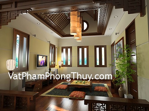 Nguyên tắc phong thủy trong trang trí trần nhà