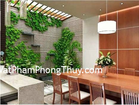 Kết hợp giếng trời và tiểu cảnh tăng tài lộc