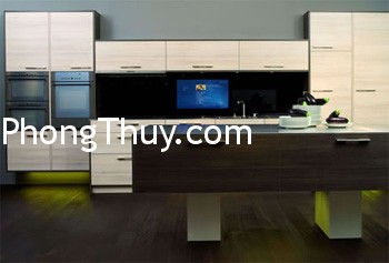 Gương trong phòng bếp tạo sự sung túc