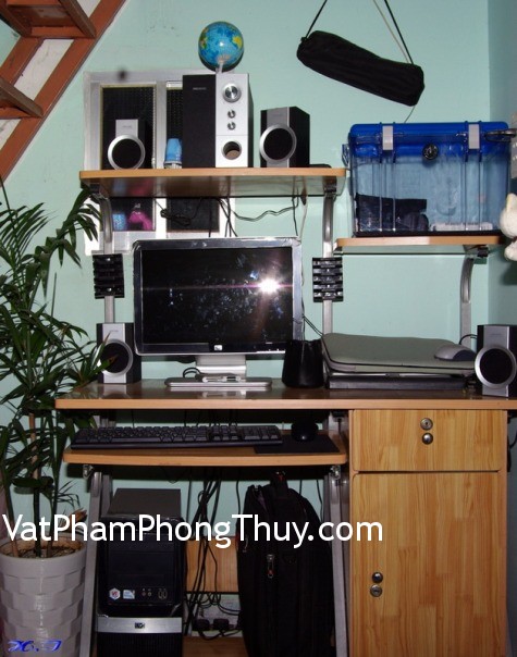Cách bố trí máy vi tính hợp phong thủy