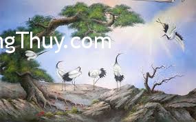 Cách treo tranh "cây tùng đón khách" bằng đồng hợp phong thủy