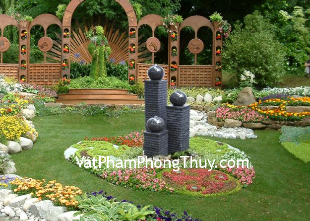 Bố trí sân vườn hợp phong thủy