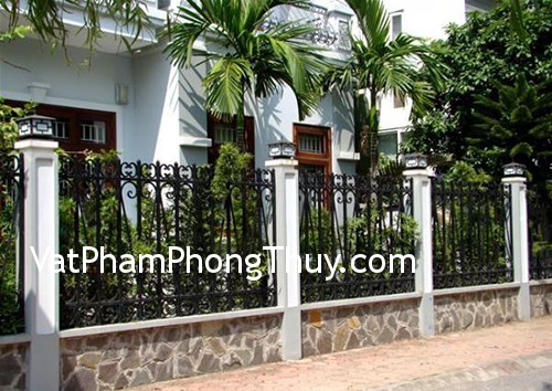Phong thủy xây tường rào nhà ở