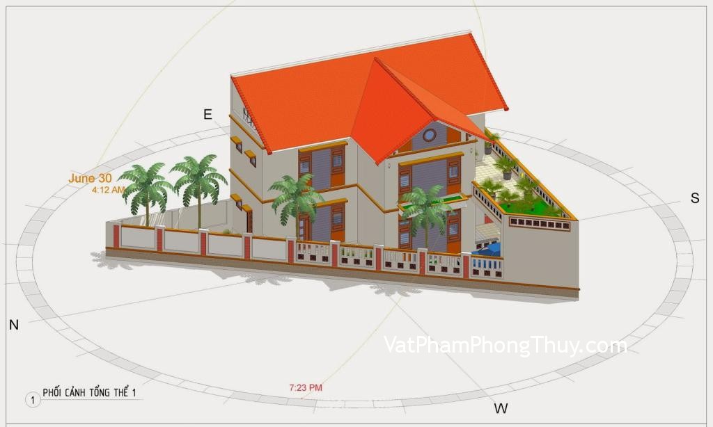 Làm nhà trên đất méo hợp phong thủy