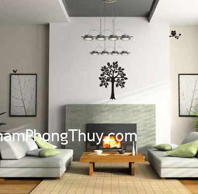 Bố trí màu sắc mang lại vận may nhà ở