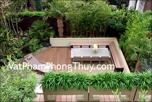 Vườn trên sân thượng có phạm phong thủy ?