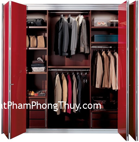 Bố trí tủ quần áo hợp phong thủy