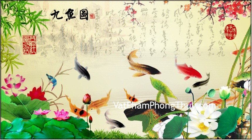 Ý nghĩa tranh cá chép trong phong thủy