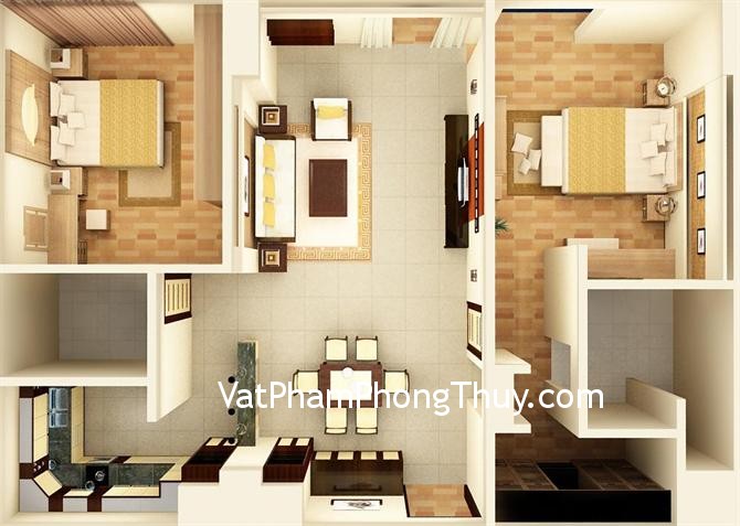 Nguyên tắc bố trí phòng cho từng thành viên gia đình