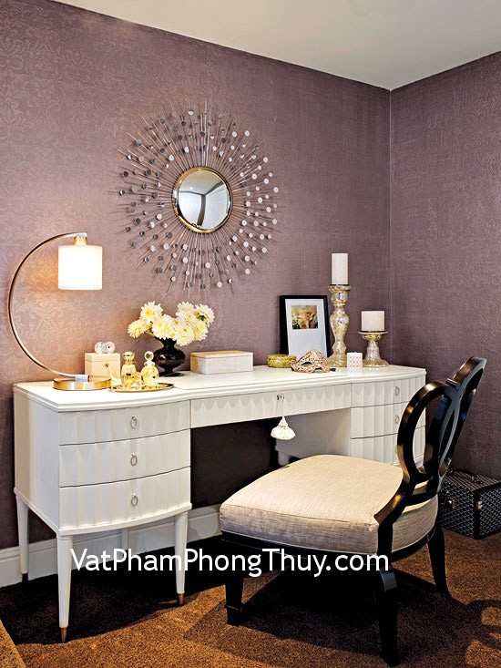Bố trí bàn trang điểm mang lại vận may