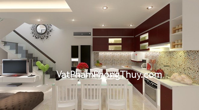 Bố trí gương trong bếp đem lại thịnh vượng