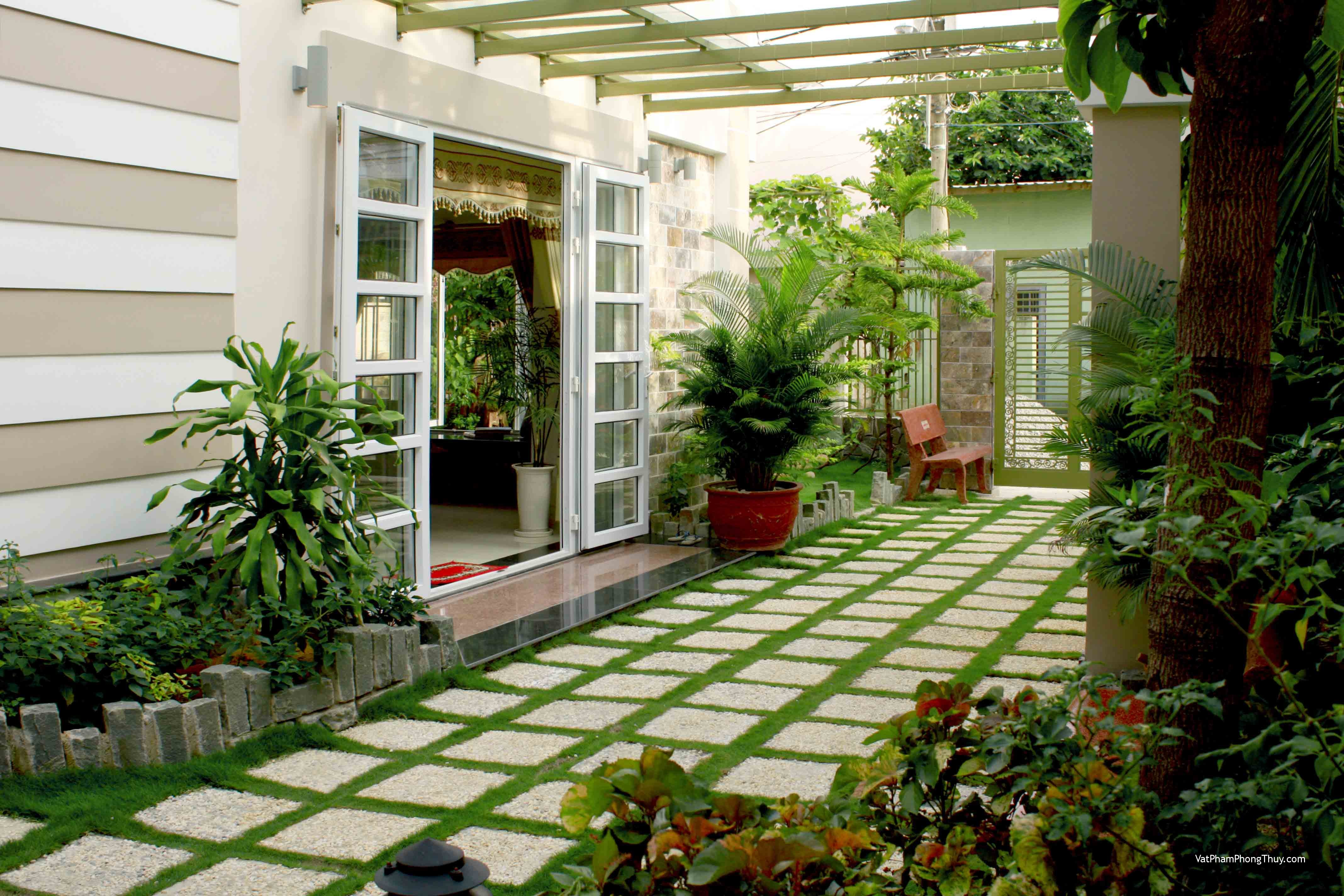 Bố trí lối đi dẫn sinh khí vào nhà
