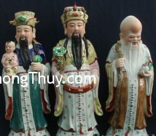 Cách bài trí tượng Phúc, Lộc Thọ hợp phong thủy
