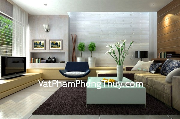 Phong thủy phòng khách giúp gia chủ phát tài