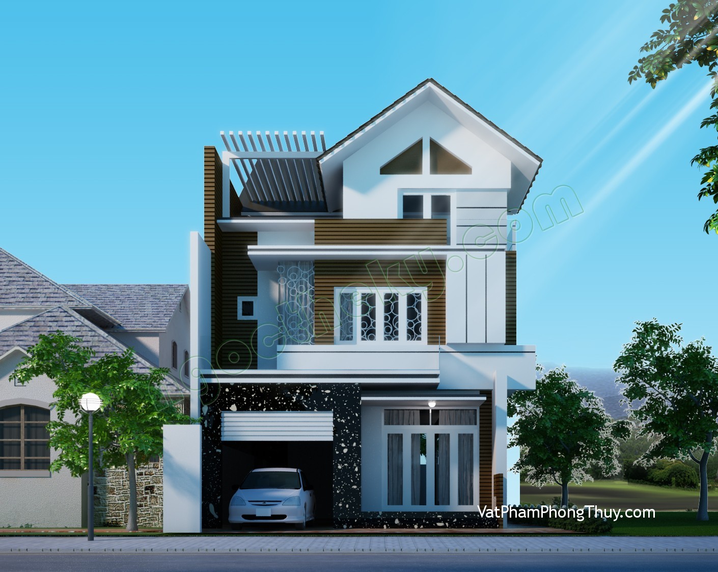 Phong thủy cho mặt tiền và mặt hậu nhà ở