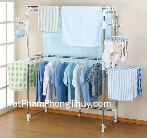Bố trí không gian giặt phơi hợp phong thủy