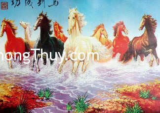 Ý nghĩa của việc treo tranh bát mã trong phong thủy