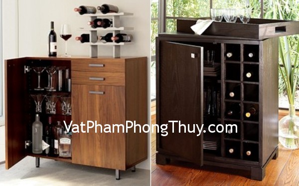 Tủ rượu cũng nên đặt theo mệnh gia chủ