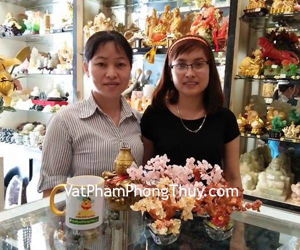 Chị Hương- Khách hàng mua Cây tài lộc thạch anh hồng mini KC050, hồ lô Bát tiên lớn D205 và Chuỗi thạch anh vàng đậm A Uruguay 21 hạt (21,4g) S6225-S3-1177