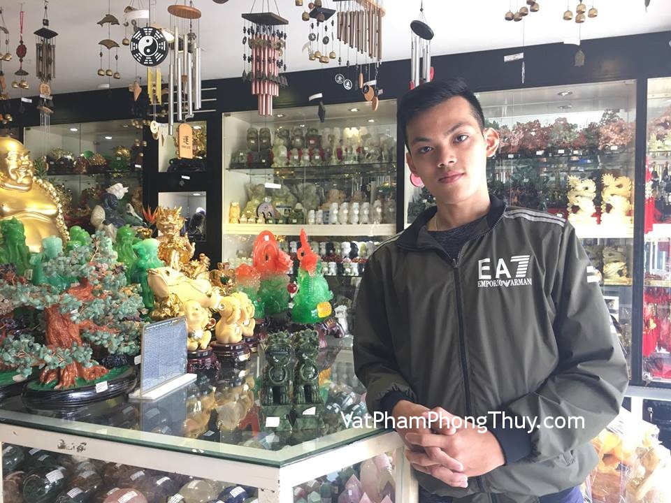 Anh Trường - khách hàng mua Kỳ Lân đá Lam Ngọc GM082