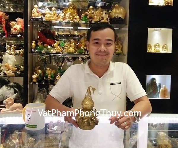 Anh Nguyên- Khách hàng mua Hồ lô bát tiên lớn D205, Gậy như ý hợp kim đào bạch ngọc G131A, Ấn rồng lam ngọc nhỏ GM035