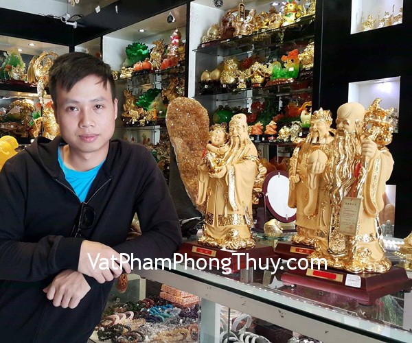 Anh Hải - khách hàng mua bộ tam đa mạ vàng sa kim lớn K171M