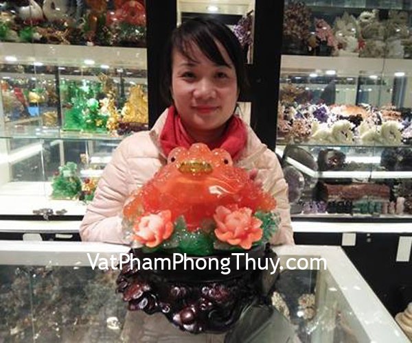 Chị An - khách hàng mua tượng thiềm thừ bên mẫu đơn K133M